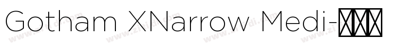 Gotham XNarrow Medi字体转换